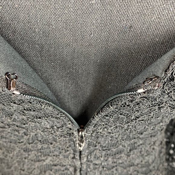 Susan Roselli for ViJack Black Lace Dress Size 10 - Picture 5 of 7